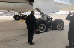 Cathay Pacific Airbus A350 sinks into ground