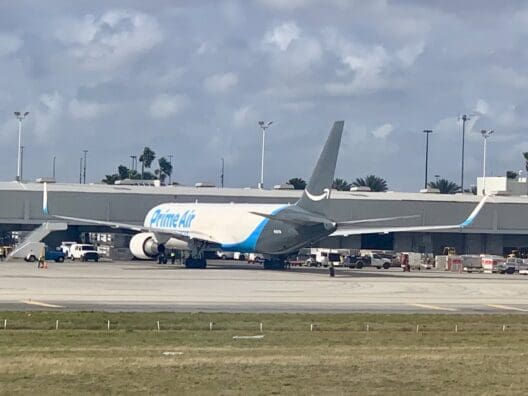 an airplane on the runway