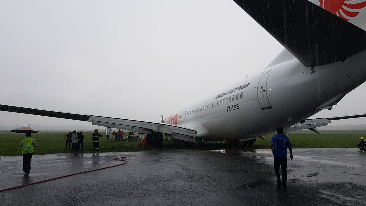 Lion Air Boeing 737 skids off runway