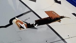 Ryanair Boeing 737 landing gear penetrates wing upon retraction