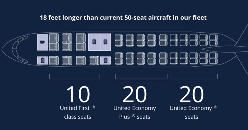 United CRJ550 seat map