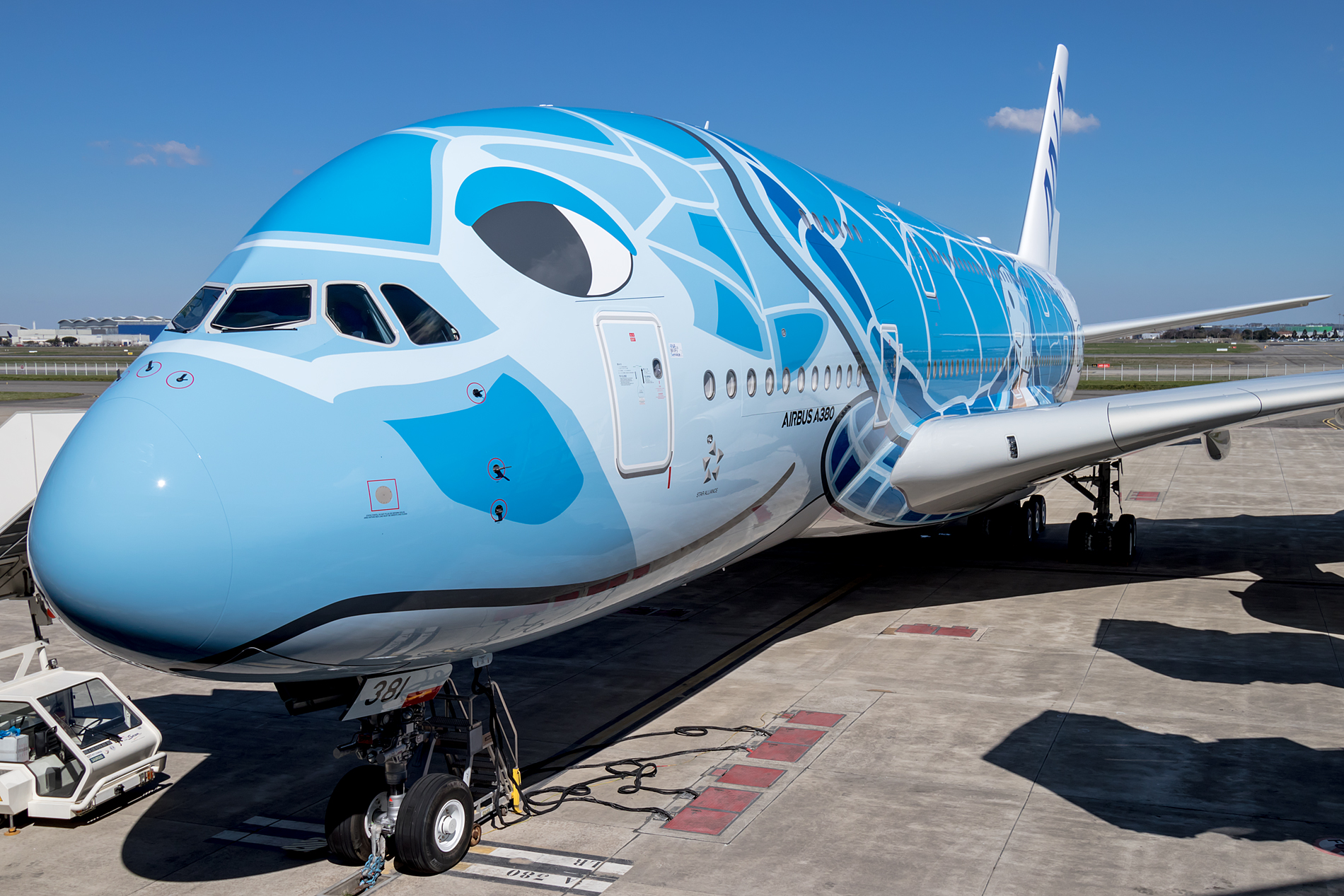 ANA A380 Flying Honu Delivered