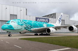 Second ANA Airbus A380 rolls out of paint hangar