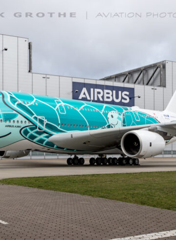 Second ANA Airbus A380 rolls out of paint hangar