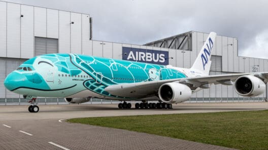 Second ANA Airbus A380 rolls out of paint hangar
