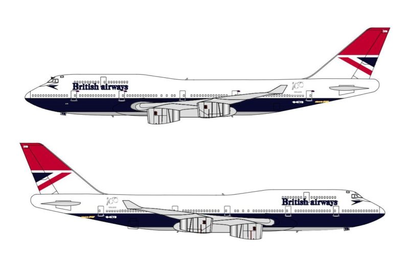 British Airways Retro Negus livery on 747-400