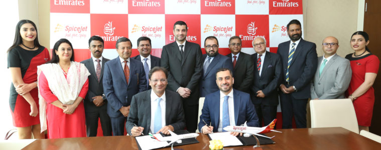 Emirates signs codeshare partnership with SpiceJet