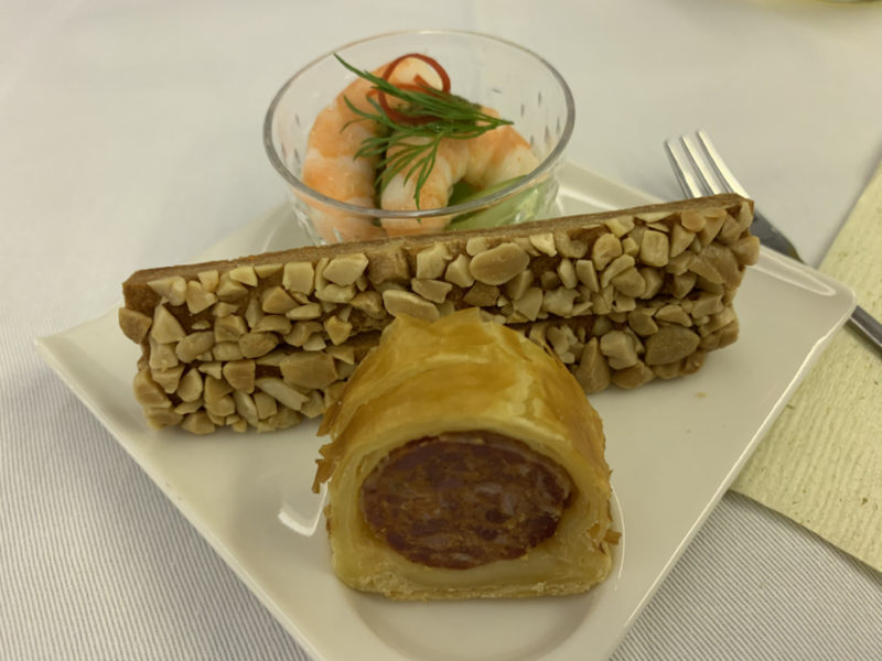 a plate of food on a table