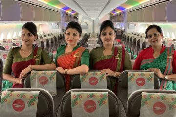 Biman Bangladesh Boeing 787 Dreamliner and its crew