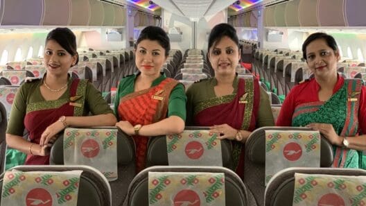 Biman Bangladesh Boeing 787 Dreamliner and its crew