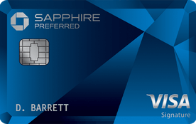 a blue and silver credit card