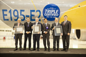 Embraer-E195-E2-receives-triple-certification
