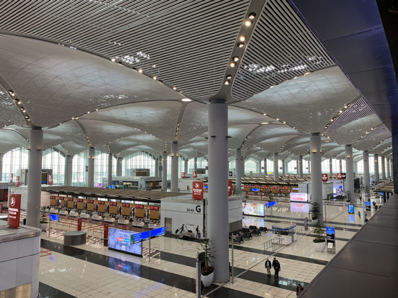 The new Istanbul Airport is currently the largest single roof airport terminal building