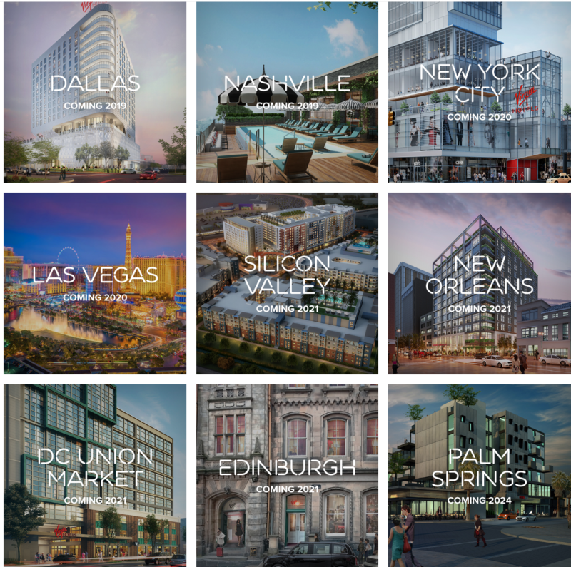 a collage of images of buildings