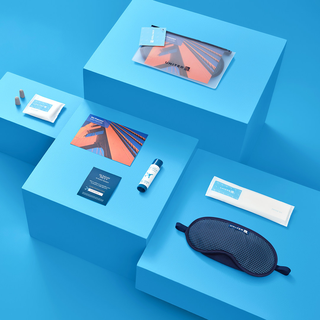 United Airlines New Amenity Kits