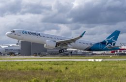 Air Transat receives first Airbus A321LR
