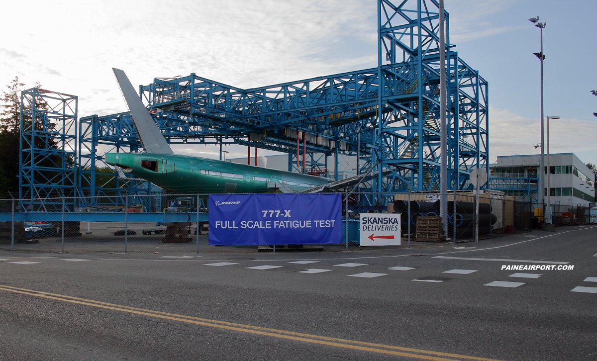 Boeing prepares 777X for fatigue testing