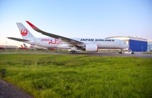 First Japan Airlines Airbus A350 painted