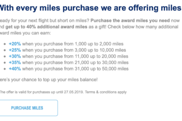Aegean Buy Miles with 40% off