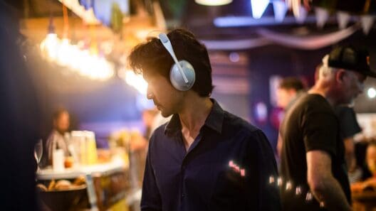 a man wearing headphones