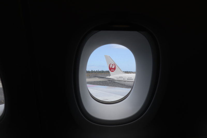 a window of an airplane