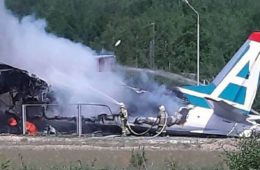 Angara An-24 Emergency landing crash