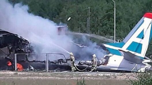 Angara An-24 Emergency landing crash