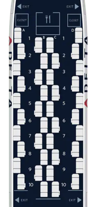 Delta Airlines Boeing 767 400 Seat Map - Infoupdate.org