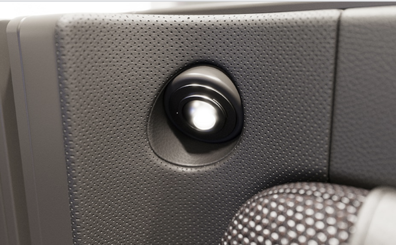 a close-up of a car seat