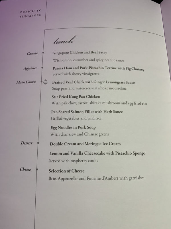 a menu of a restaurant