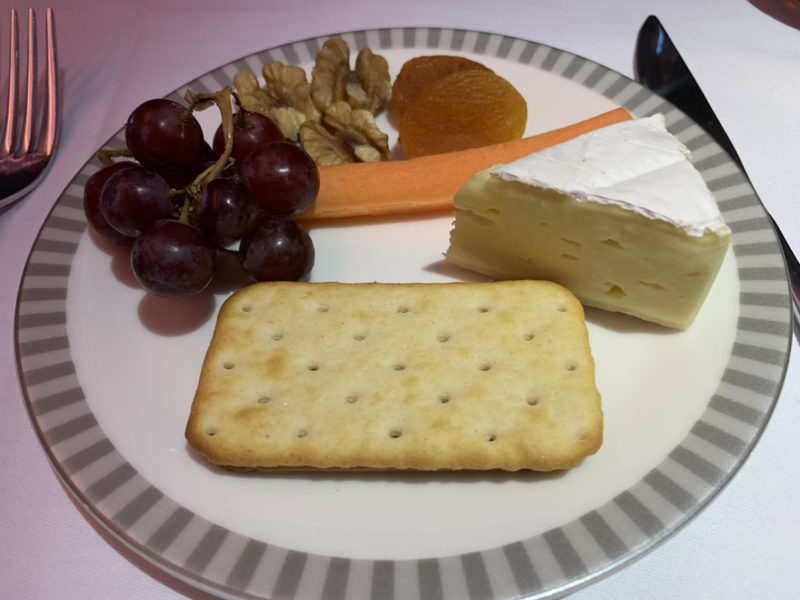 a plate of food with a fork and knife