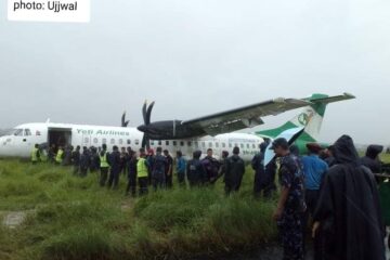 Yeti Air ATR 72 skidded off runway