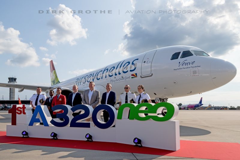 Air Seychelles Receives Africa’s first A320neo. Photo by Dirk Grothe
