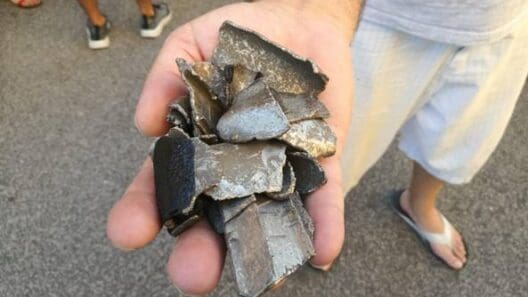 Norwegian 787 engine debris