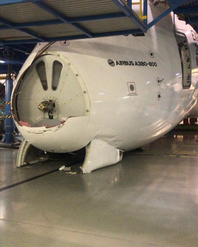 Maintenance Mishap Damages Emirates A380