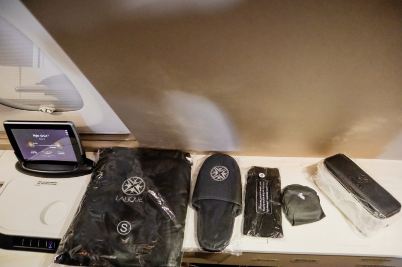 Singapore Airlines A380 First Class - Lalique Amenities