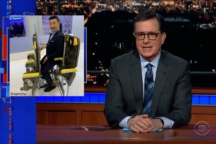 Sam Chui was featured in Stephen Colbert late night show