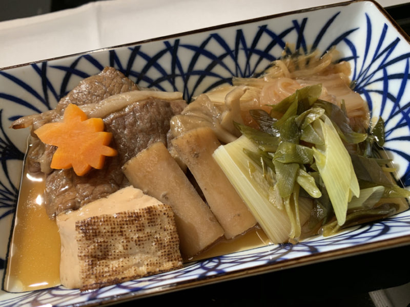 a plate of food on a table