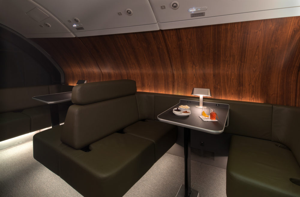 The refreshed onboard lounge