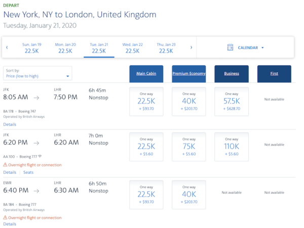 American Airlines Award Redemption Updates - SamChui.com