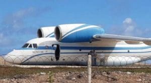 Mars Avia Antonov An-74 Performs Gear Up Landing