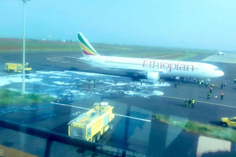 Ethiopian Airlines Boeing 767 Serious Engine Failure