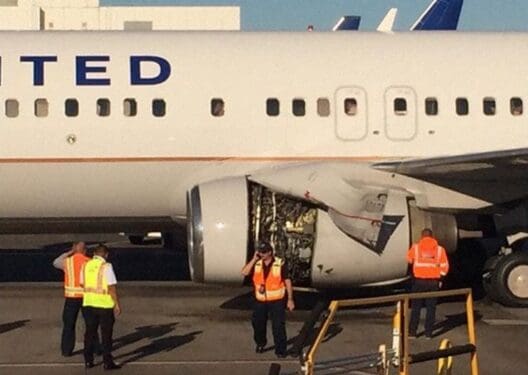 United Airlines Boeing 737 Engine Opens In Flight