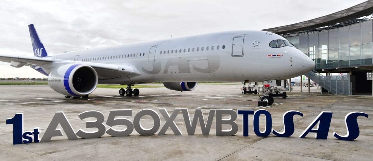 SAS Takes Delivery of First Airbus A350