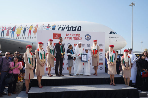 Emirates Flight EK2019 Set Guinness Record for Most Nationalities