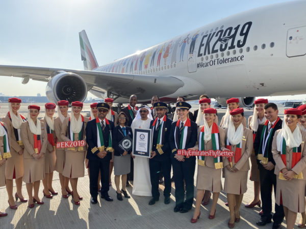 Emirates Flight EK2019 Set Guinness Record for Most Nationalities