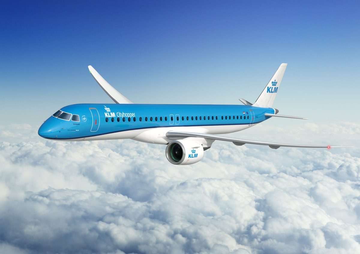 KLM Firms Up Embraer E195-E2 Order