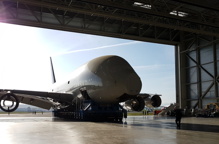 First A380 Dismantling