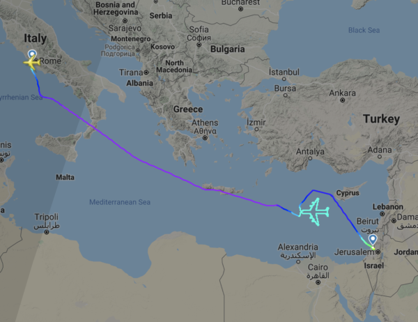 EL AL Farewell B747 by Drawing Special 747 Plane in the Sky