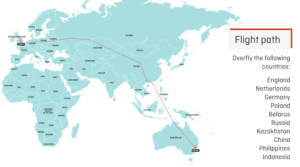 Qantas London to Sydney nonstop routing